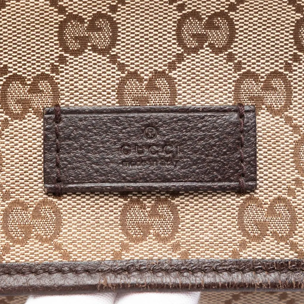 Gucci GG Canvas Flap Messenger Bag Beige Very good - Box View
