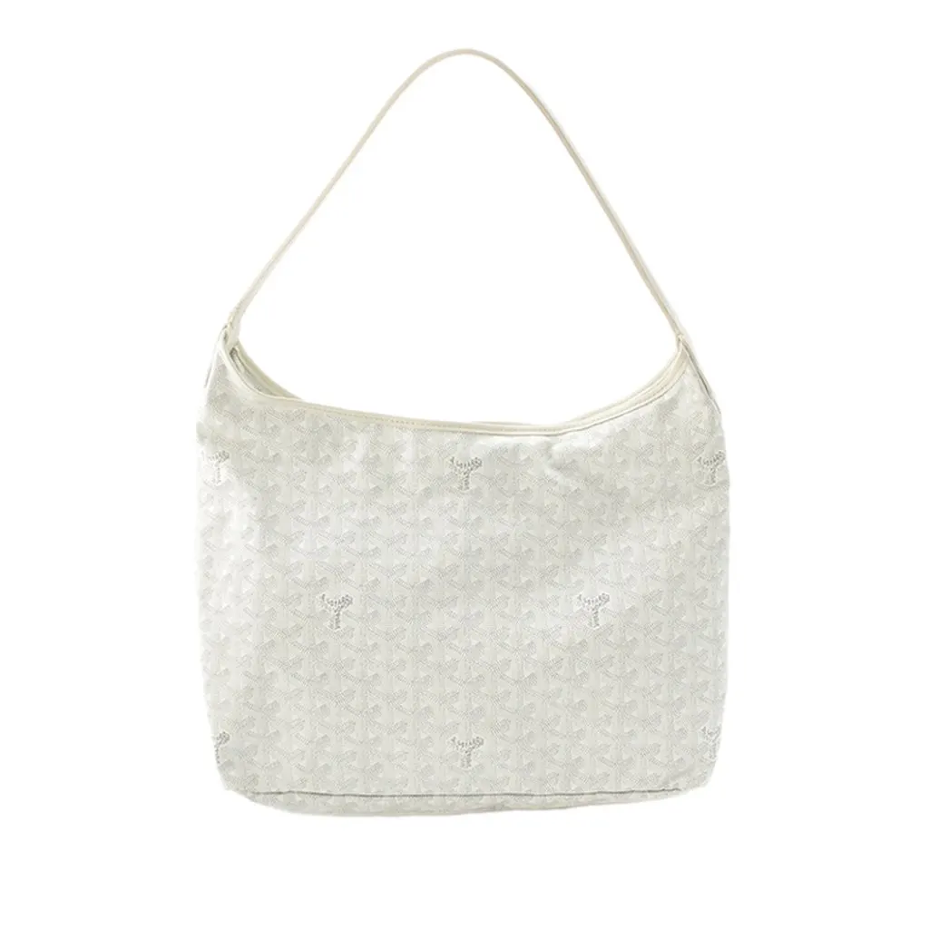 Goyard Goyardine Boheme Hobo White Very good - Front View