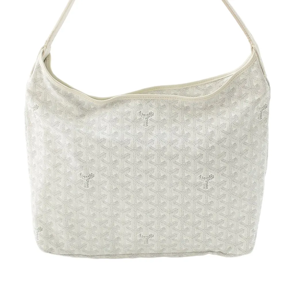 Goyard Goyardine Boheme Hobo White Very good - Back View