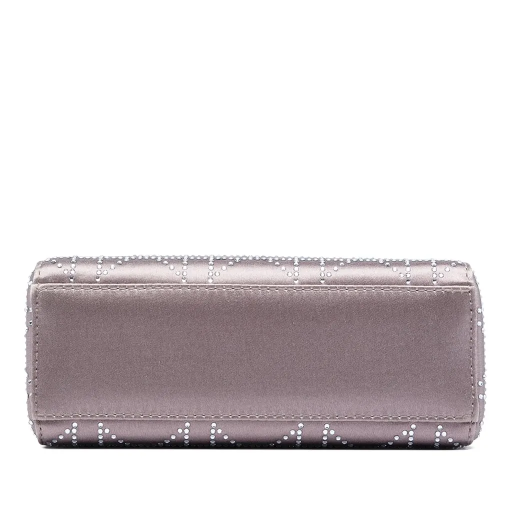 Dior Mini Satin Cannage Crystal Embellished Lady Dior MultiColor Very good - Inside View
