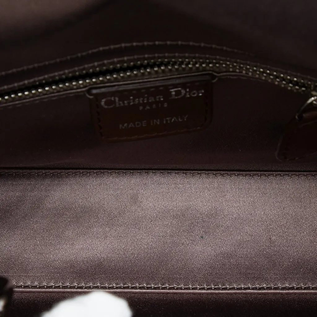 Dior Mini Satin Cannage Crystal Embellished Lady Dior MultiColor Very good - Model View