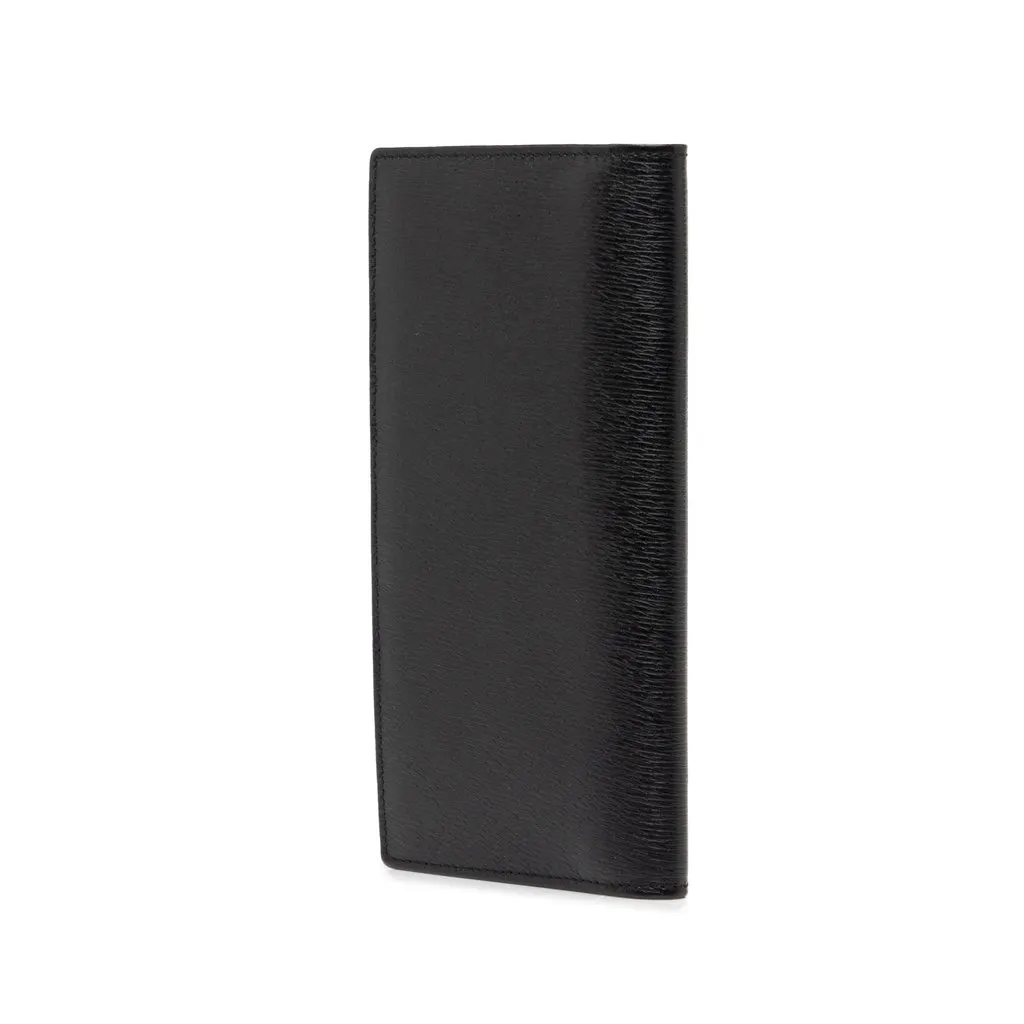 Gucci Calfskin Bifold Long Wallet Black Leather Very good - Back View
