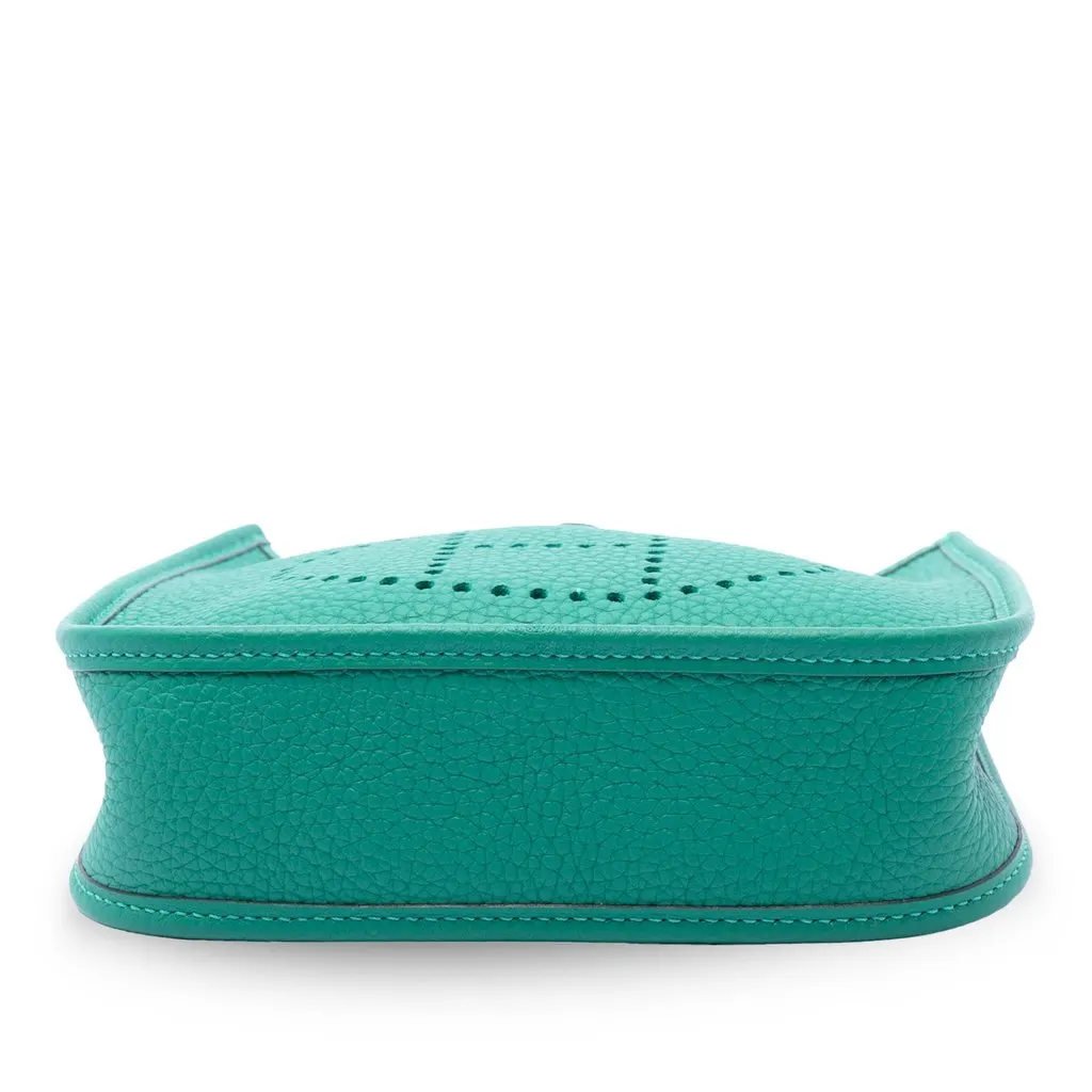 Hermès Taurillon Clemence Evelyne I TPM Green Leather Very good - Inside View