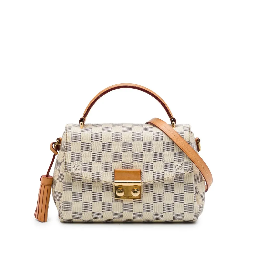 Louis Vuitton Damier Azur Croisette White Very good - Front View