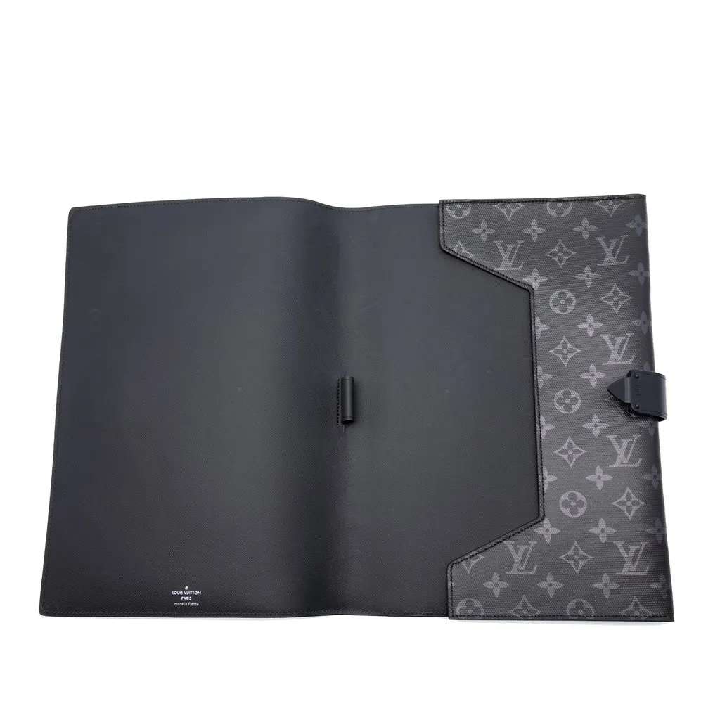 Louis Vuitton Monogram Eclipse Rainbow Franck Folder Black Very good - Model View
