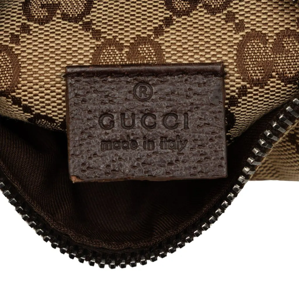 Gucci GG Canvas Web Double Pocket Belt Bag Beige Very good - Box View