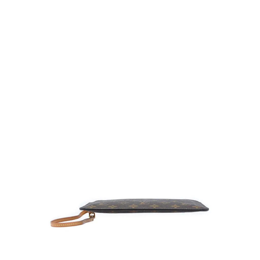 Louis Vuitton Monogram Neverfull Pouch MM Brown Canvas Very good - Inside View