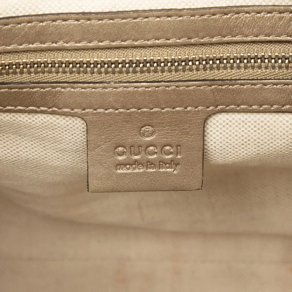 Gucci Diamante Calfskin Jackie O Bouvier Crossbody Gold Leather Very good - Box View