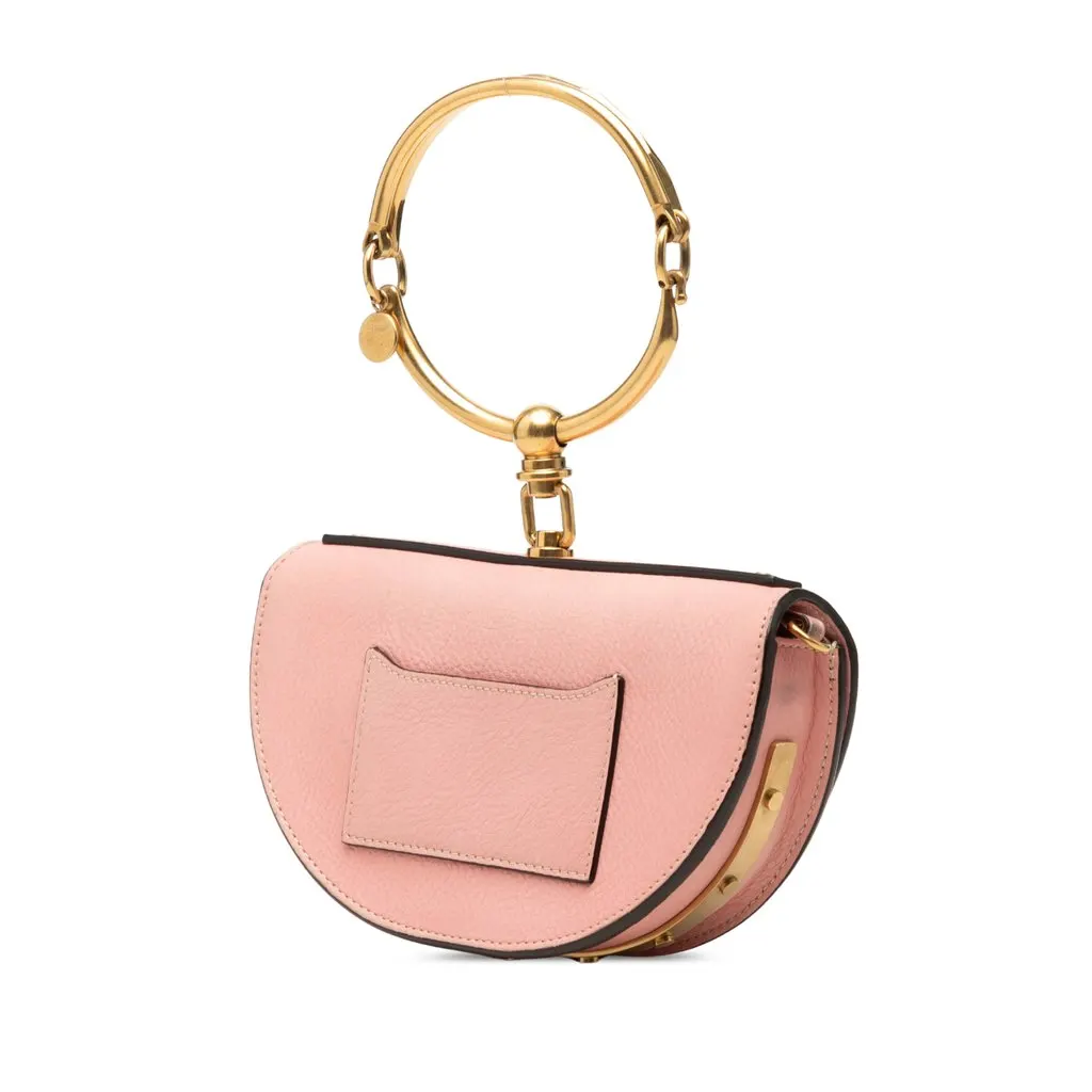 Chloé Small Leather Nile Bracelet Minaudiere Pink Leather Very good - Back View
