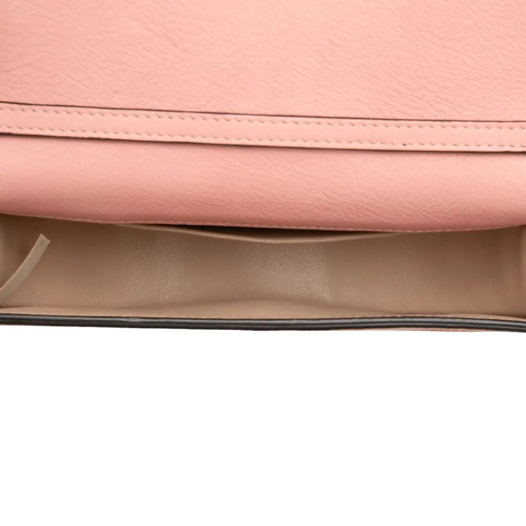 Chloé Small Leather Nile Bracelet Minaudiere Pink Leather Very good - Model View
