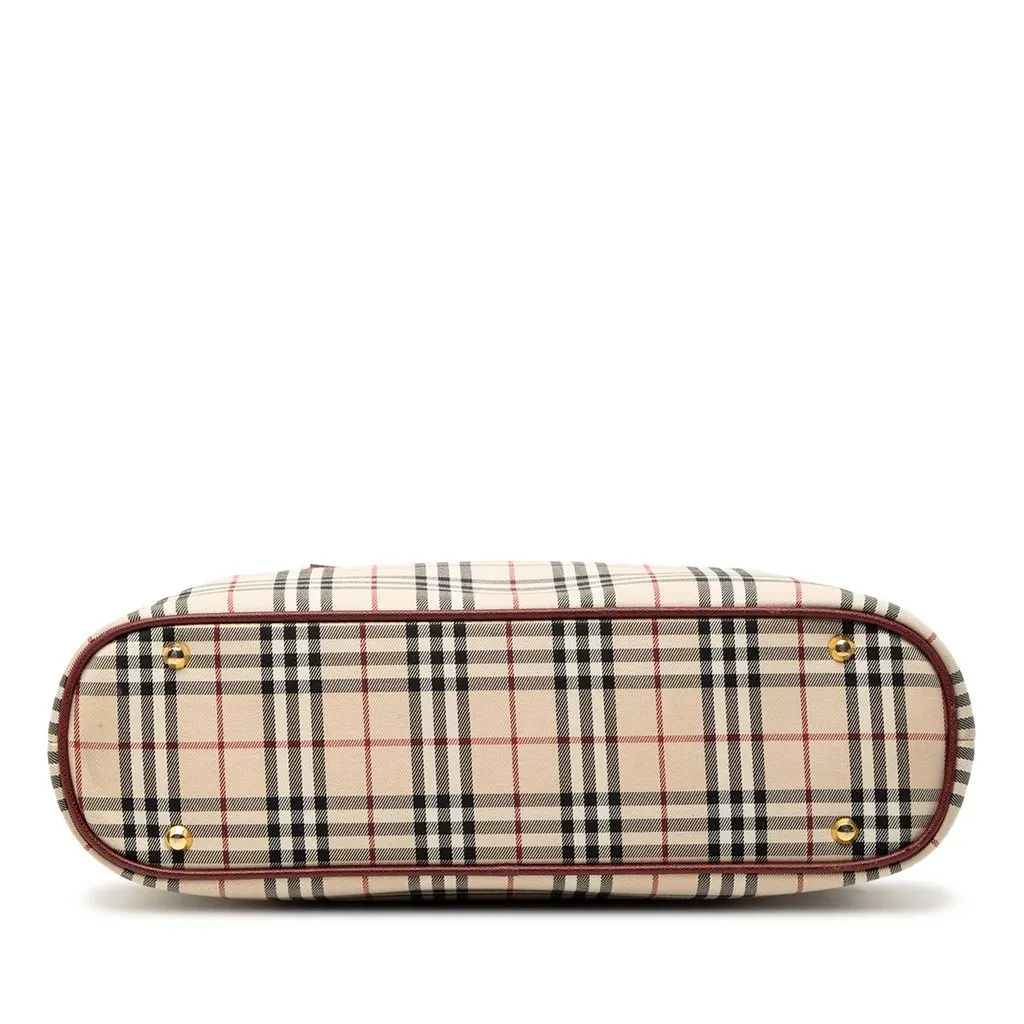 Burberry House Check Canvas Tote Beige Very good - Inside View