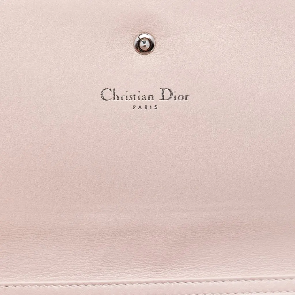 Dior Grained Calfskin Diorama Croisiere Wallet on Chain Pink Leather Very good - Box View