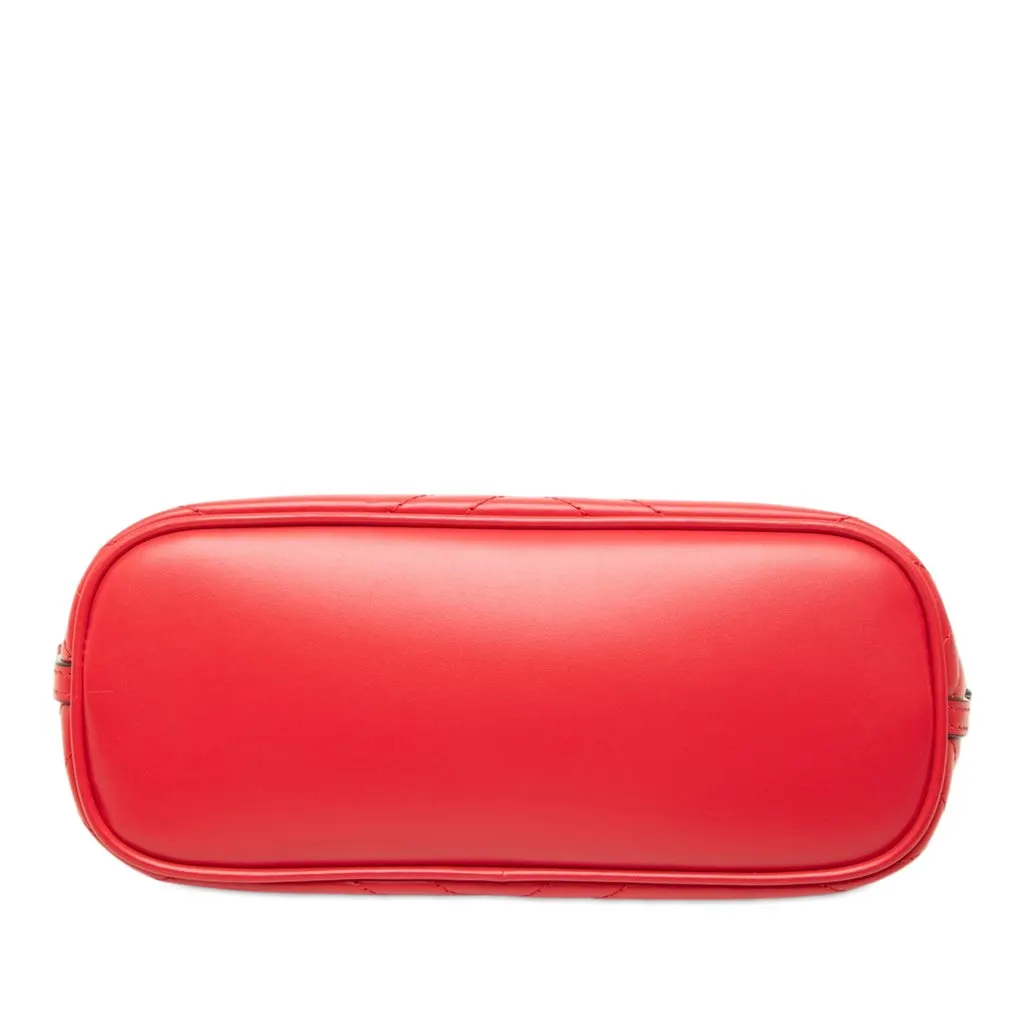 Gucci GG Marmont Matelasse Calfskin Shoulder Bag Red Leather Very good - Inside View