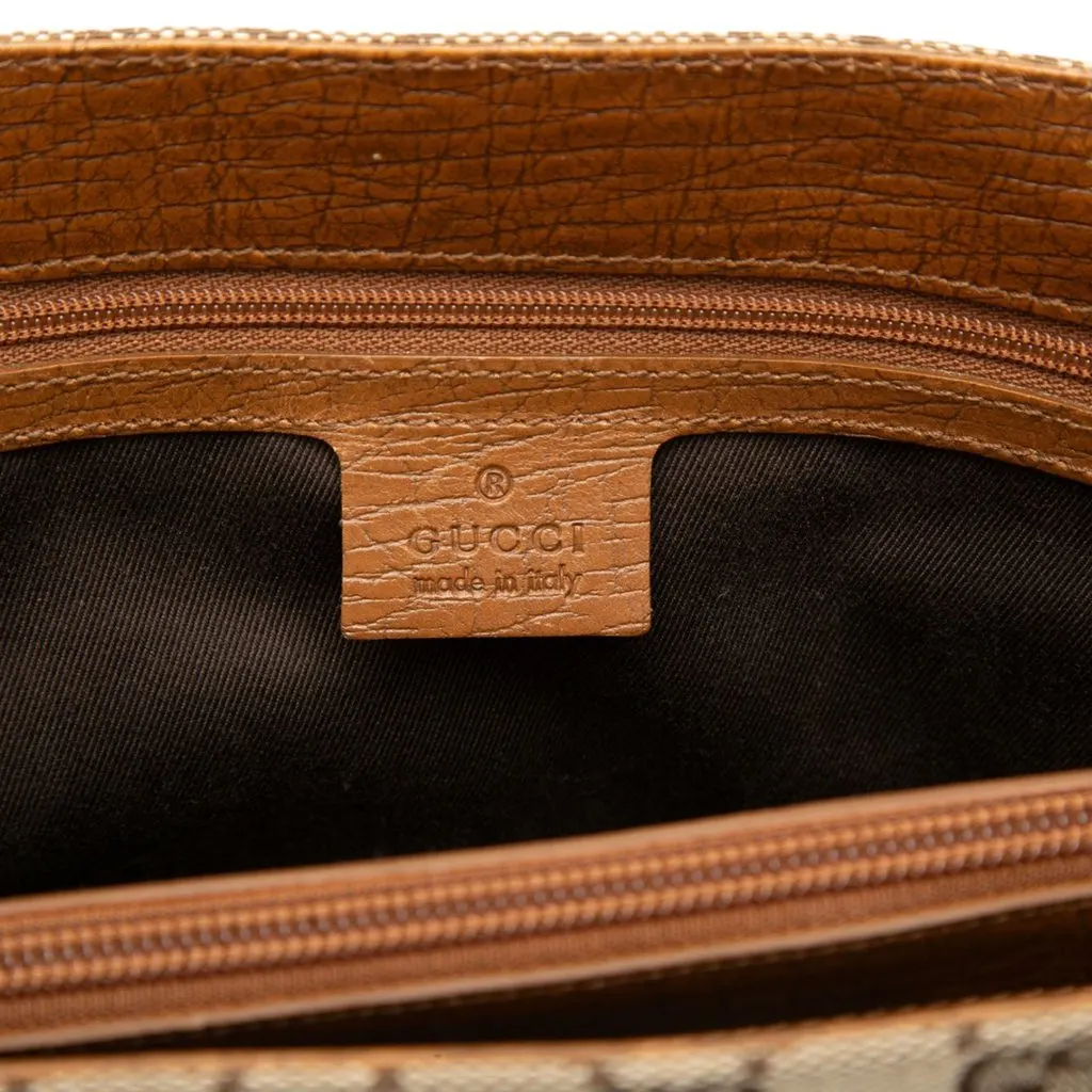 Gucci GG Canvas Bamboo Tote Beige Very good - Box View