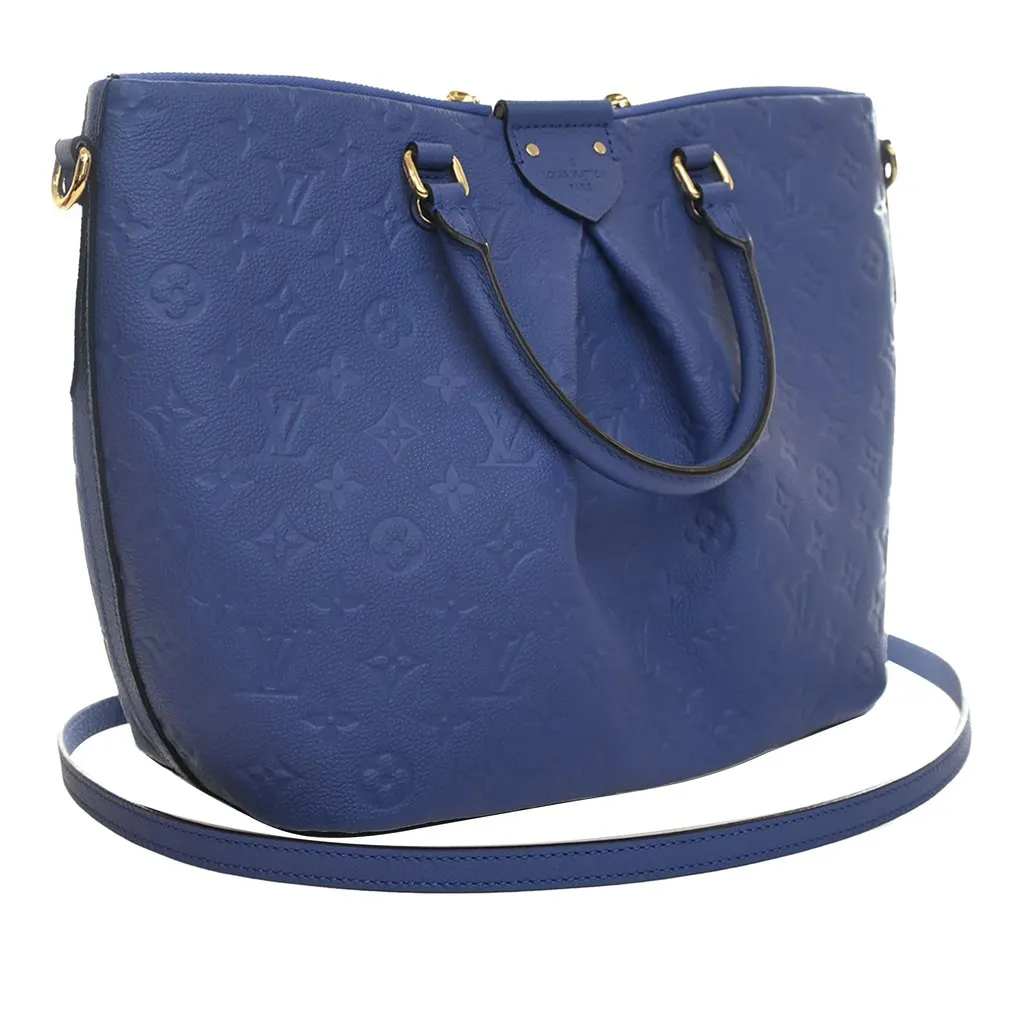 Louis Vuitton Monogram Empreinte Mazarine MM Blue Leather Very good - Back View