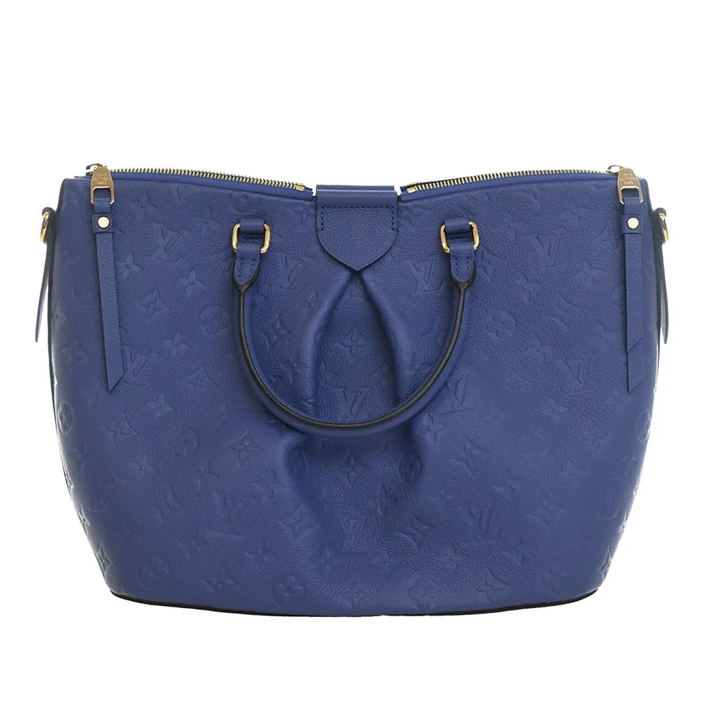 Louis Vuitton Monogram Empreinte Mazarine MM Blue Leather Very good - Model View
