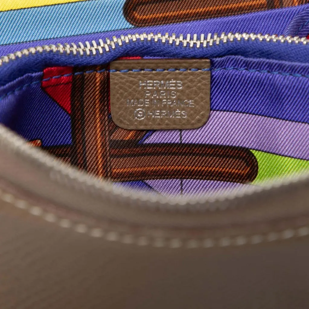 Hermès Epsom Azap Silk in Compact Wallet Brown Leather Very good - Box View