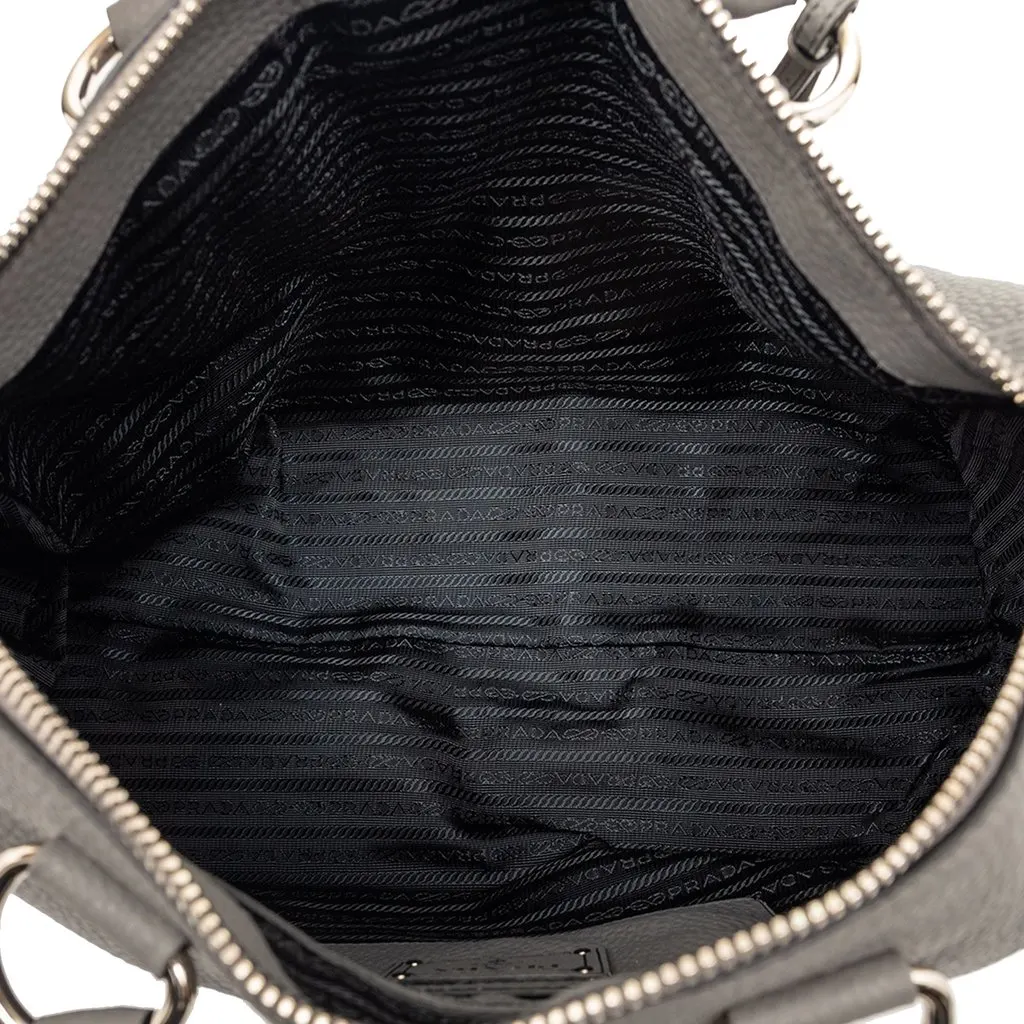 Prada Vitello Daino Zip Top Satchel MultiColor Leather Very good - Model View