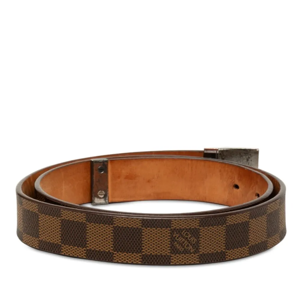 Louis Vuitton Damier Ebene Ceinture Belt Brown Canvas Very good - Inside View