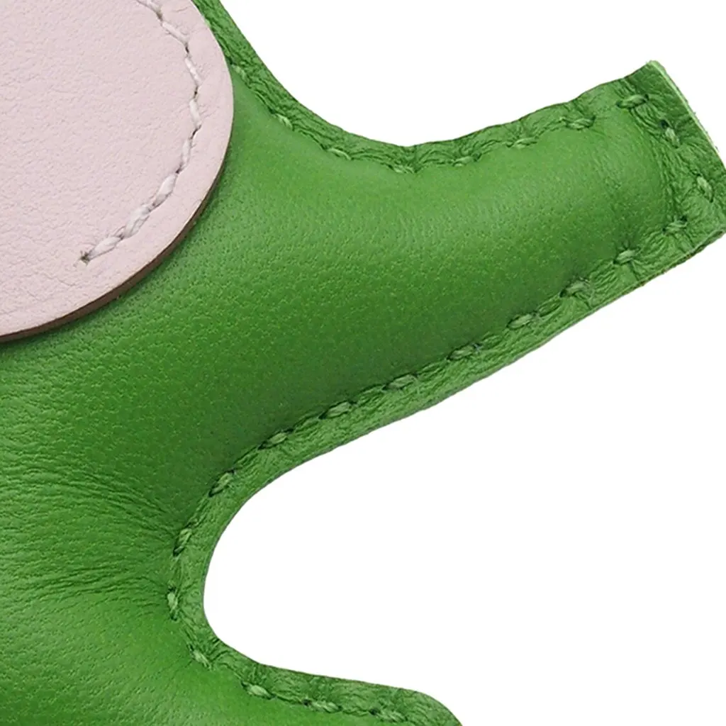 Hermès Milo Lambskin and Swift Grigri Rodeo Pegase Bag Charm PM Green Leather Very good - Box View