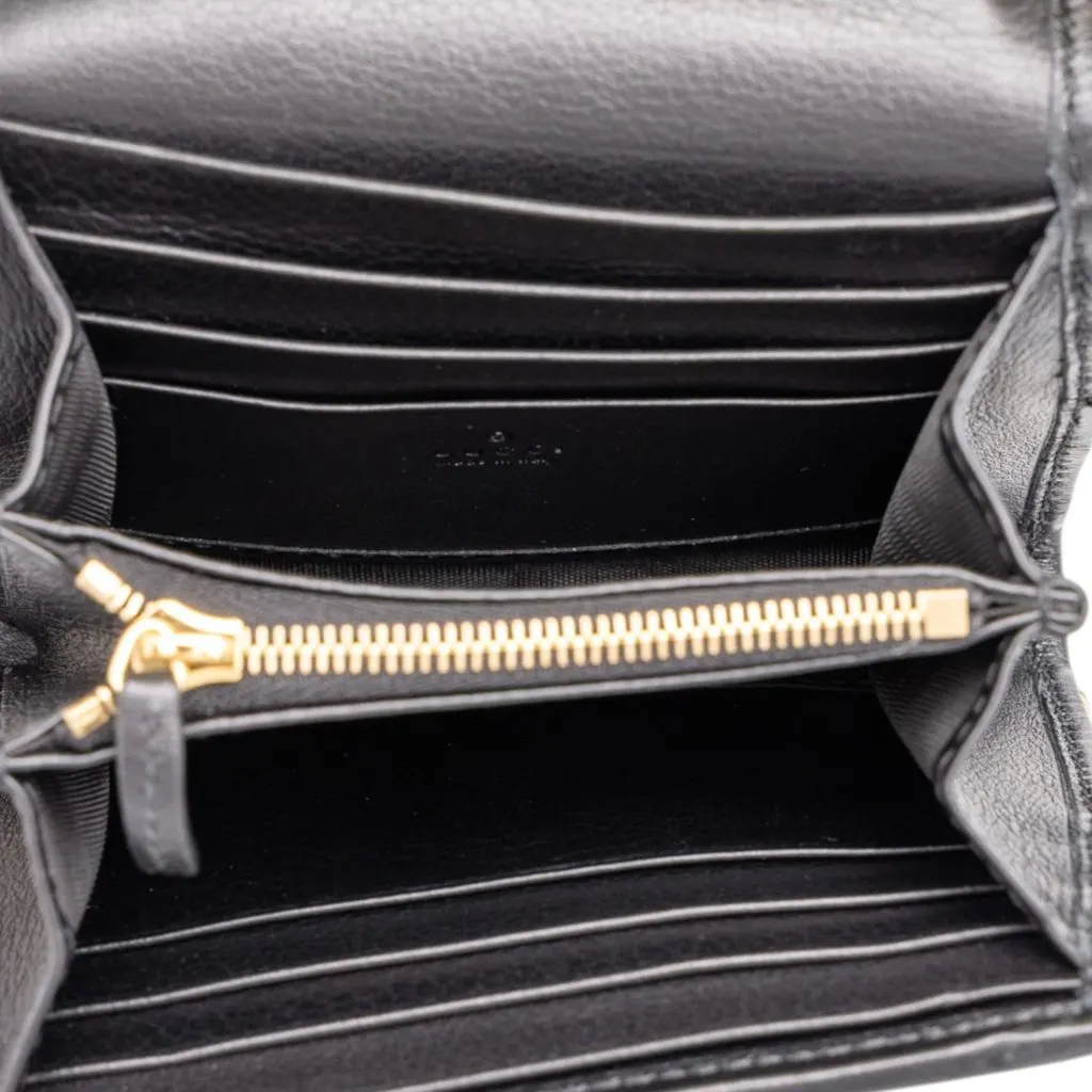 Gucci Medium Calfskin Blondie Wallet on Chain Black Leather Very good - Model View