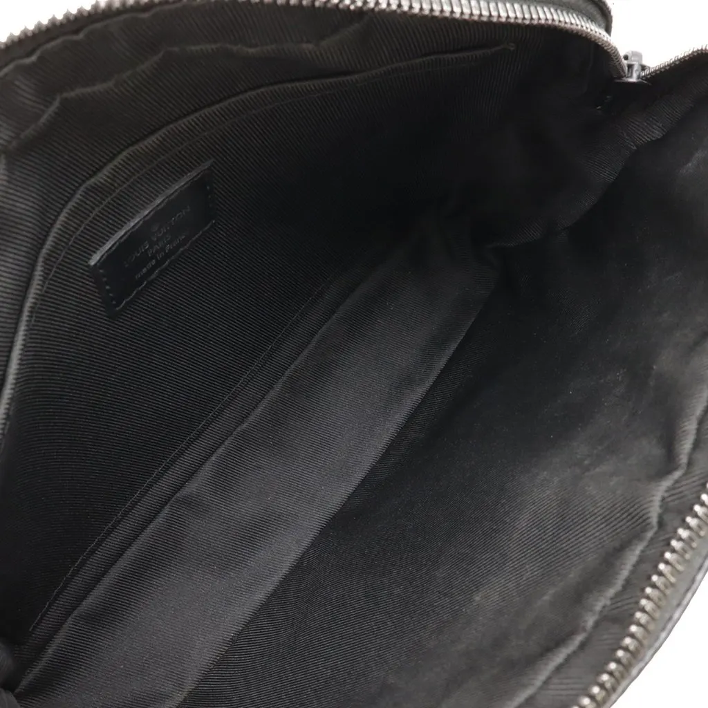 Louis Vuitton Monogram Eclipse Steamer Messenger Black Very good - Inside View