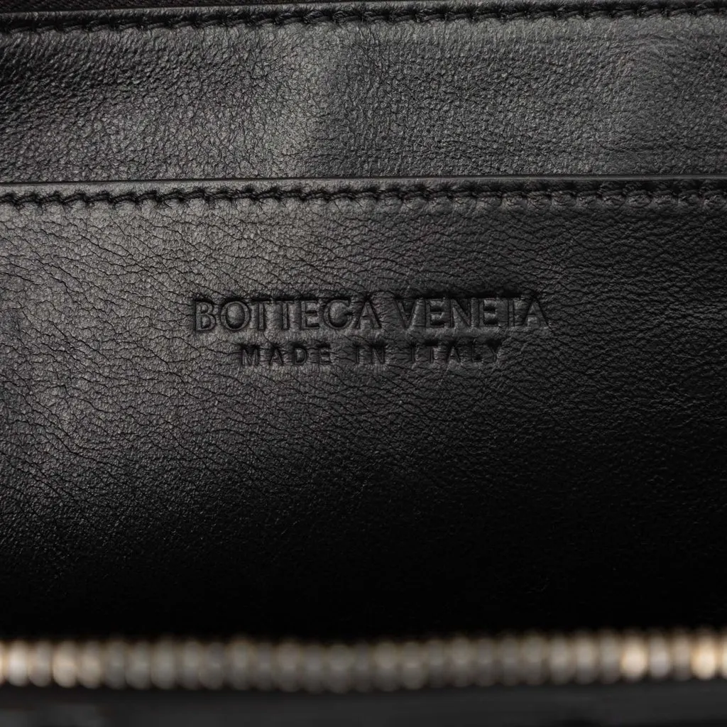 Bottega Veneta Nappa Maxi Intrecciato Document Case Black Leather Very good - Box View