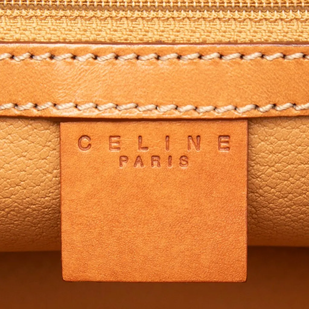 Celine Macadam Coated Canvas Dome Handbag Brown Good - Box View