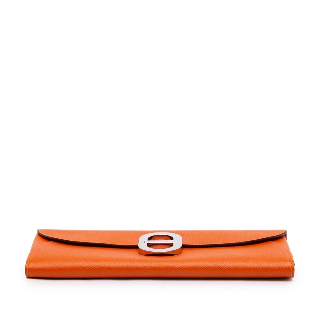 Hermès Epsom Maillon To Go Wallet Orange Leather Very good - Inside View