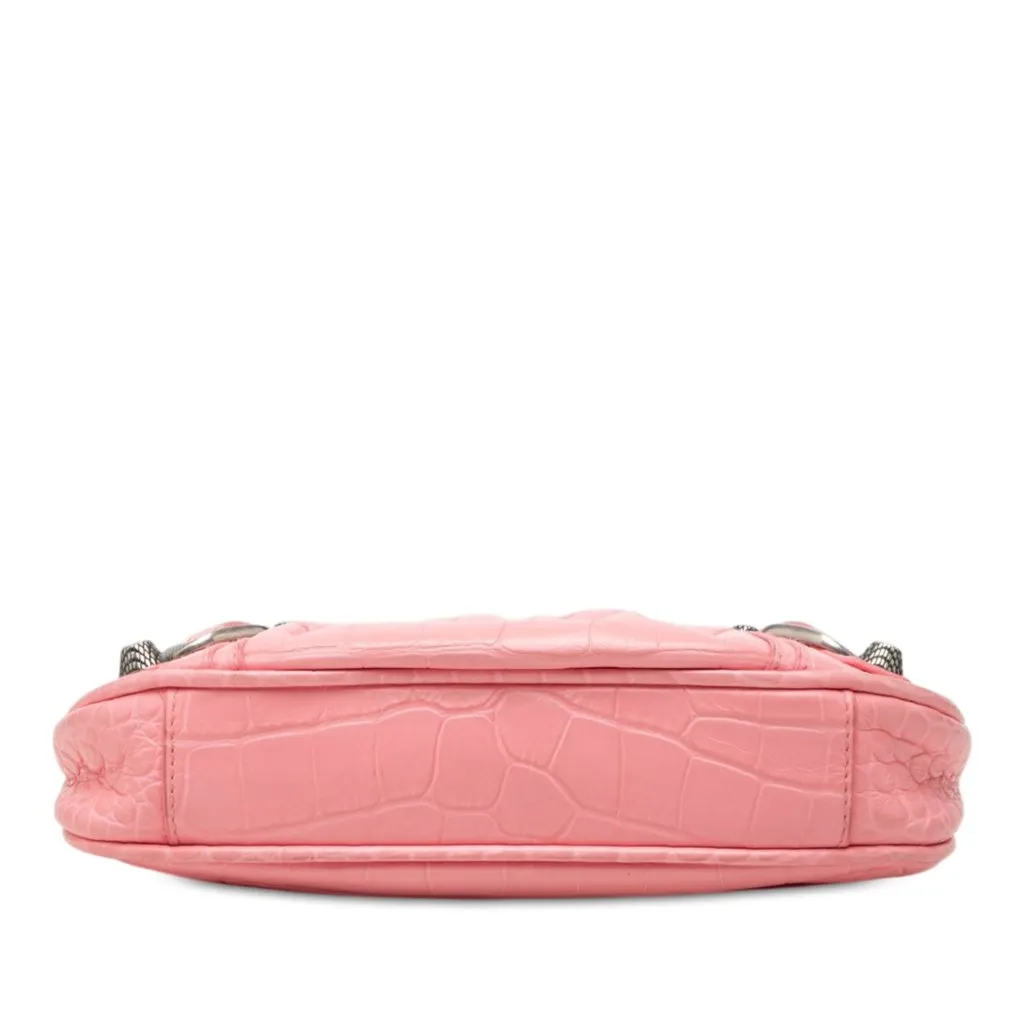 Balenciaga Mini Embossed Leather Motocross Le Cagole Pink Leather Very good - Inside View