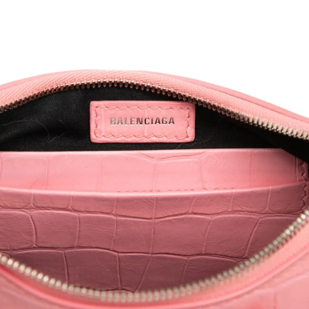 Balenciaga Mini Embossed Leather Motocross Le Cagole Pink Leather Very good - Box View