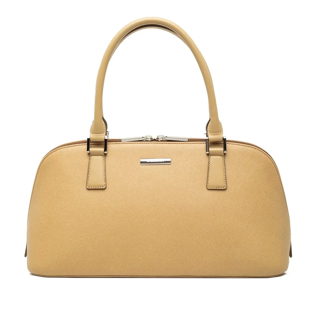 Burberry Leather Handbag Brown Leather Very good - Front View