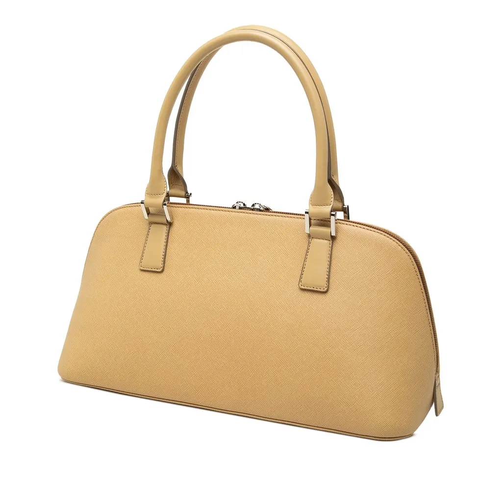 Burberry Leather Handbag Brown Leather Very good - Back View