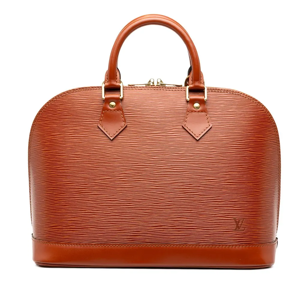 Louis Vuitton Epi Alma PM Brown Leather Very good - Front View