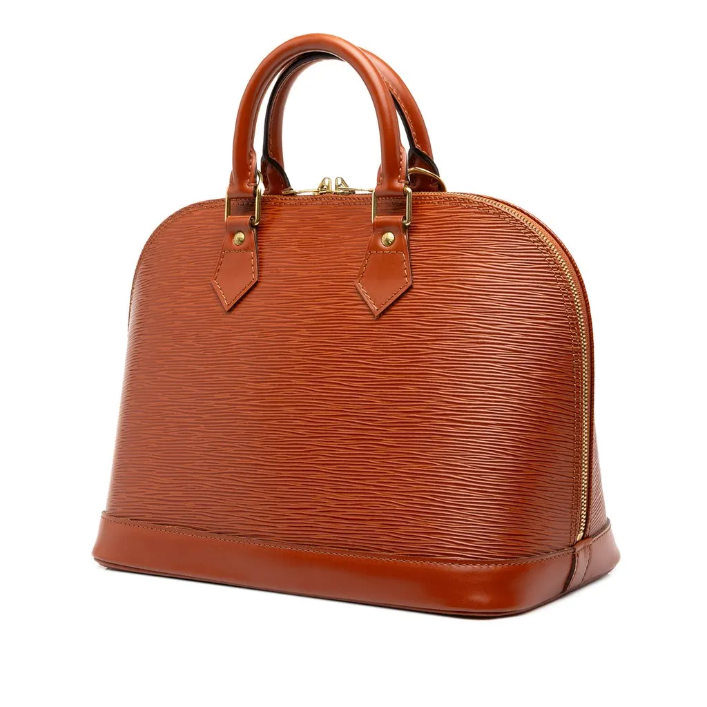 Louis Vuitton Epi Alma PM Brown Leather Very good - Back View