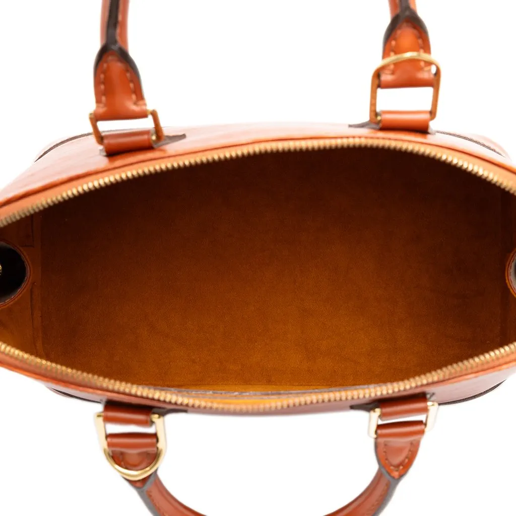 Louis Vuitton Epi Alma PM Brown Leather Very good - Model View