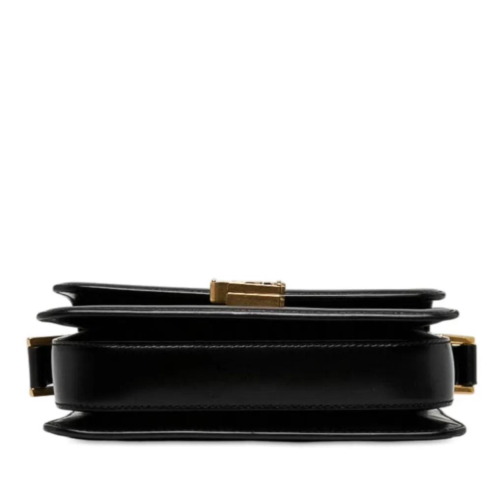 Saint Laurent Small Calfskin Solferino Satchel In Box Black Leather Very good - Inside View