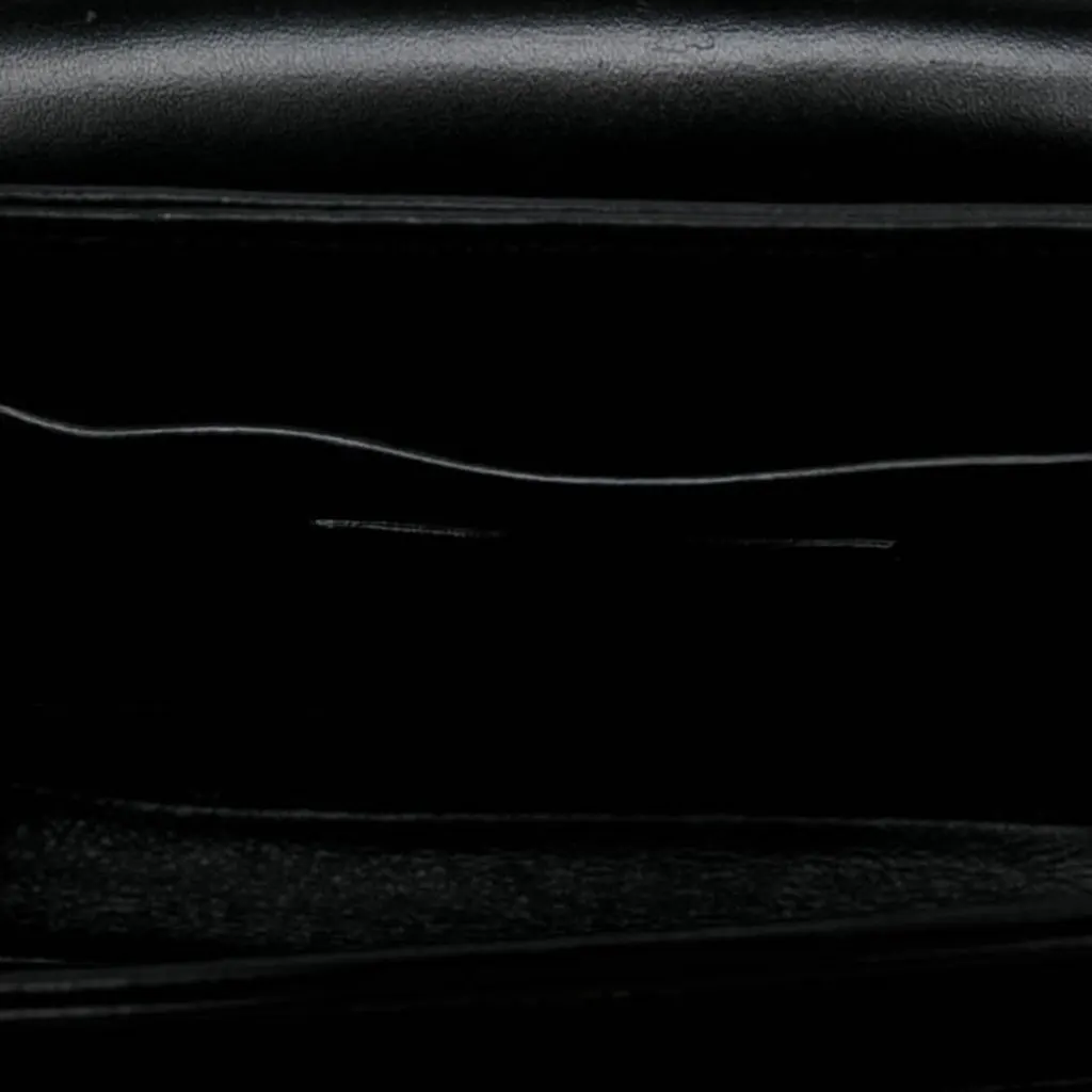 Saint Laurent Small Calfskin Solferino Satchel In Box Black Leather Very good - Model View