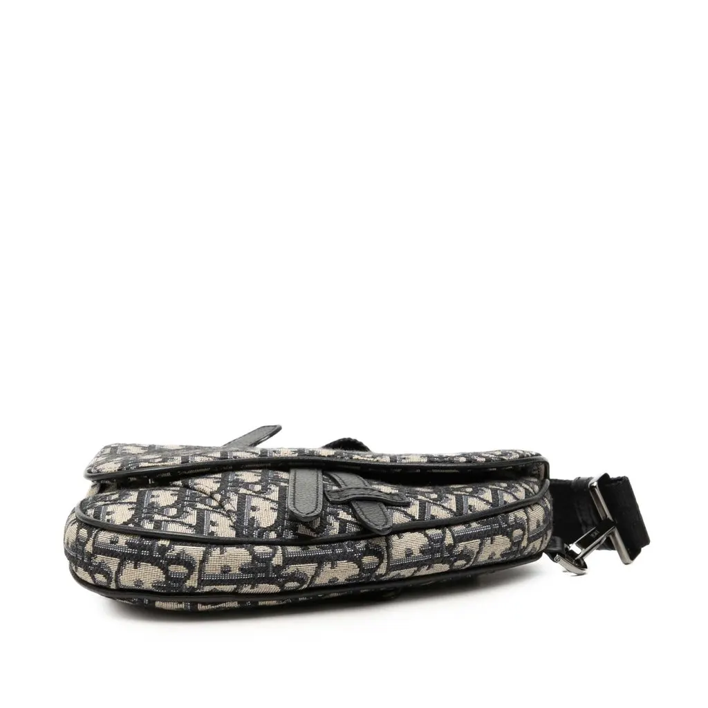 Dior Mini Oblique Canvas Saddle Belt Bag Blue Very good - Inside View