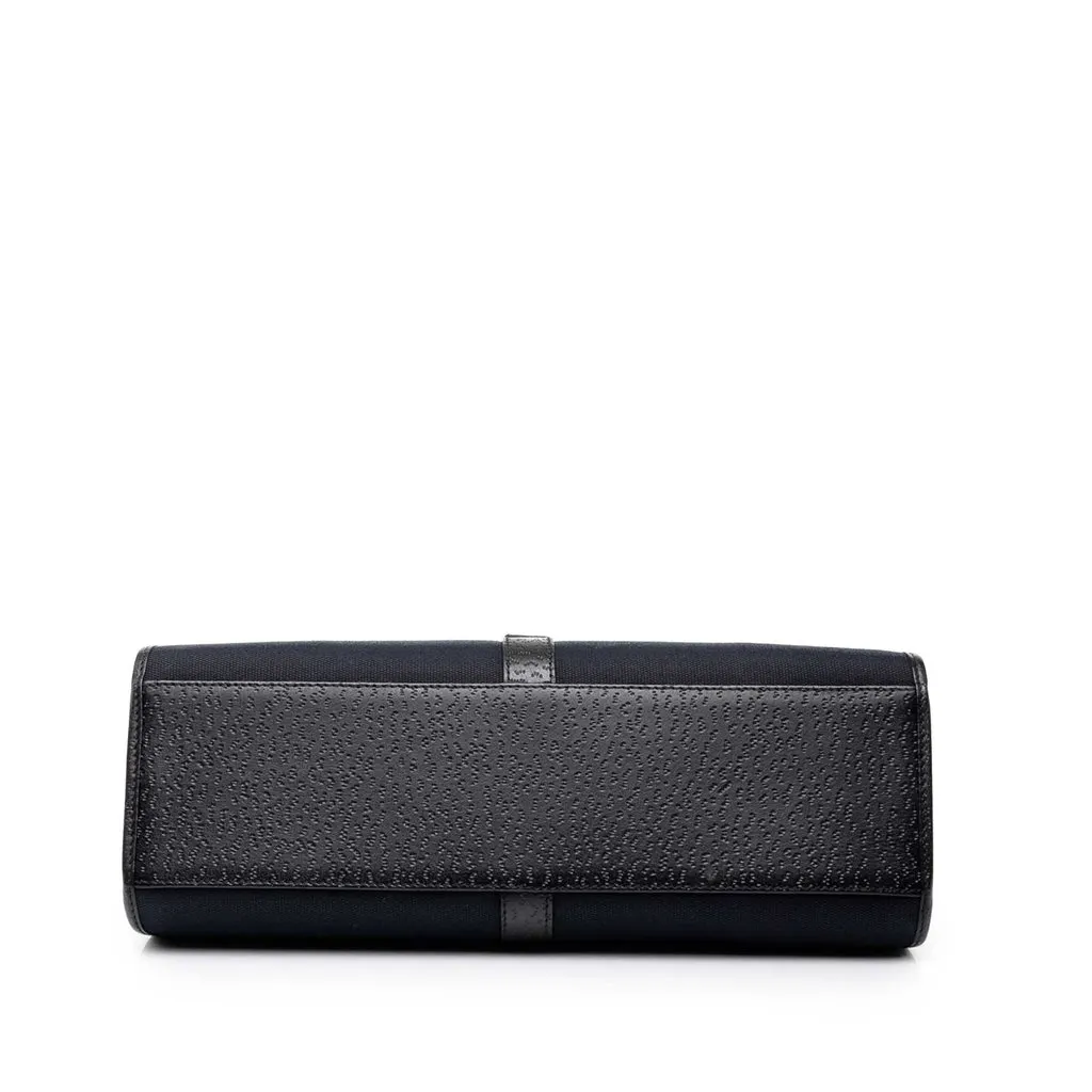 Gucci Canvas Jackie Bardot Shoulder Bag Black Very good - Inside View