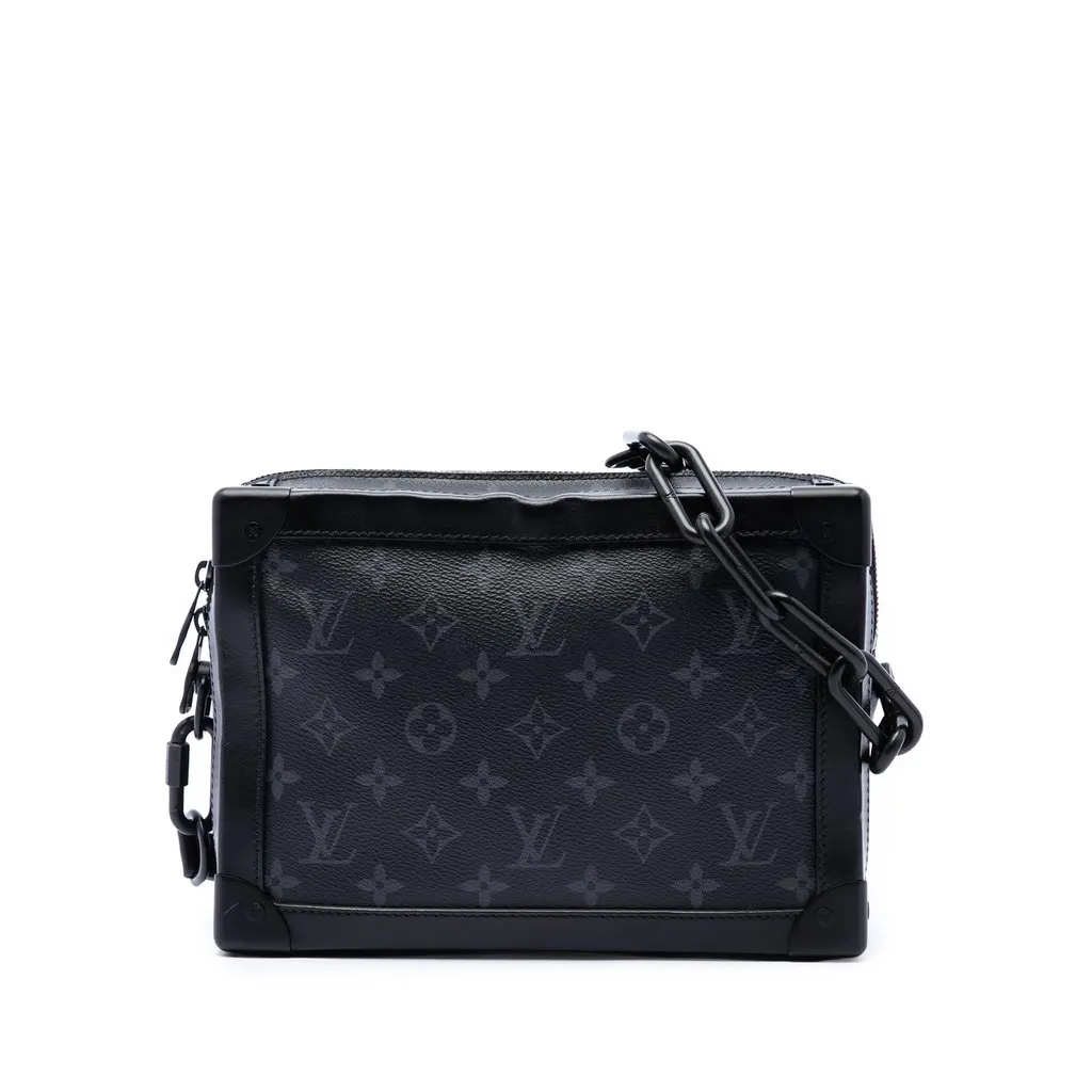 Louis Vuitton Monogram Eclipse Soft Trunk Black Very good - Front View
