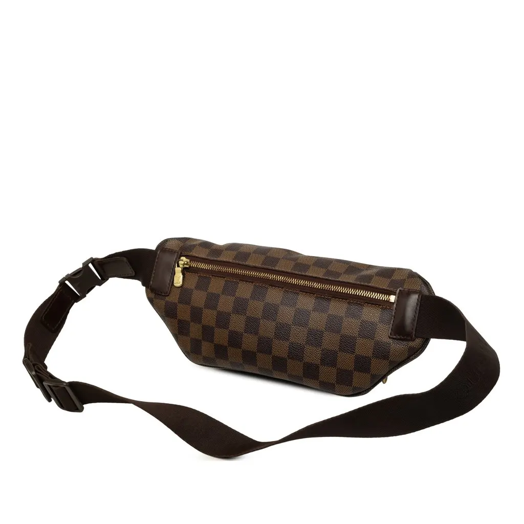 Louis Vuitton Damier Ebene Melville Bum Bag Brown Canvas Very good - Back View