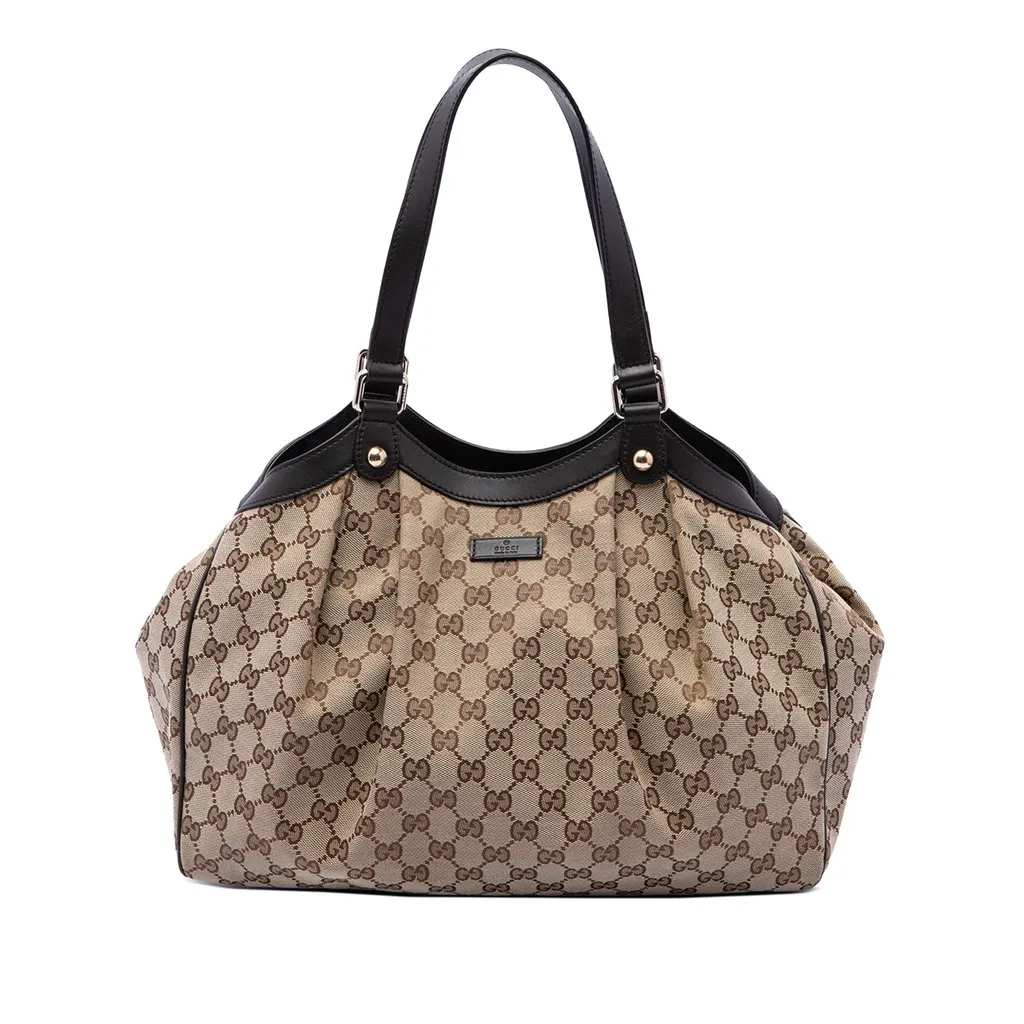 Gucci GG Canvas Tote Beige Very good - Front View