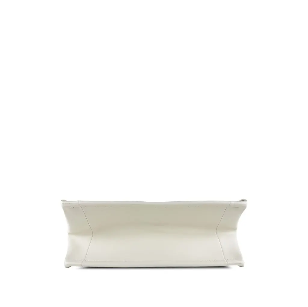 Dior Small Calfskin Macrocannage Book Tote White Leather Very good - Inside View
