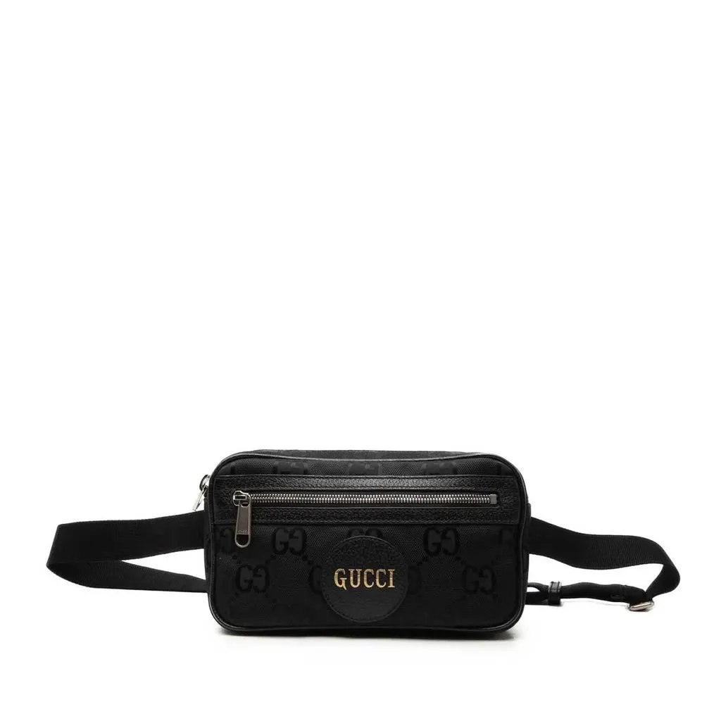 Gucci GG Nylon Off The Grid Belt Bag Black Very good - Front View