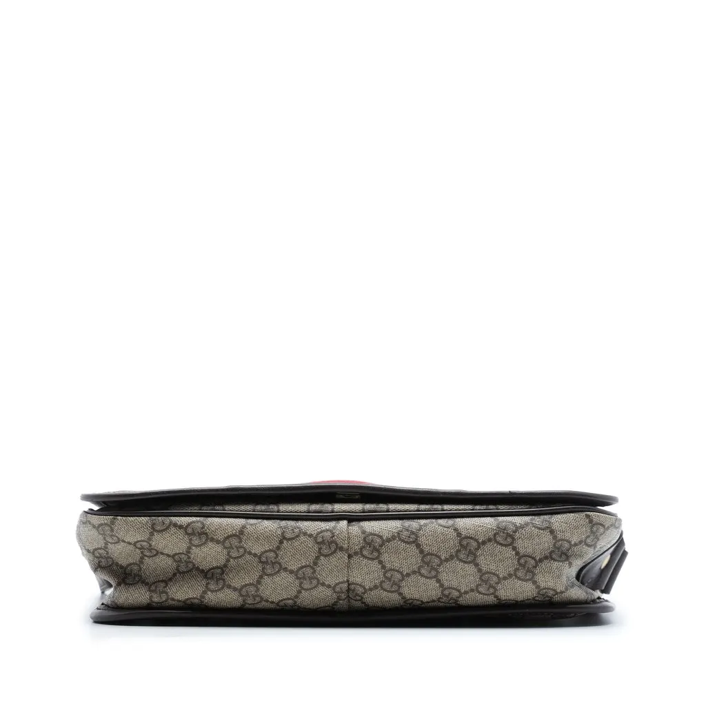 Gucci GG Supreme Web Crossbody Beige Canvas Very good - Inside View