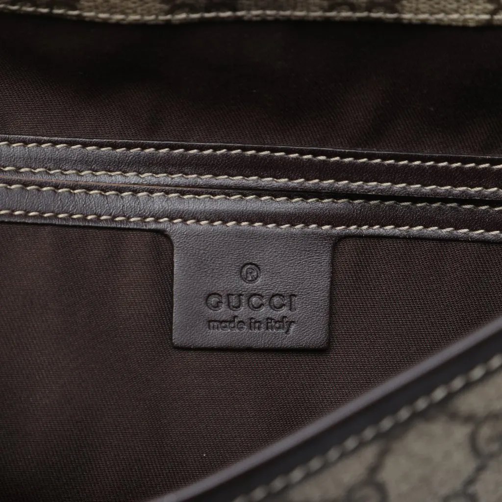 Gucci GG Supreme Web Crossbody Beige Canvas Very good - Box View