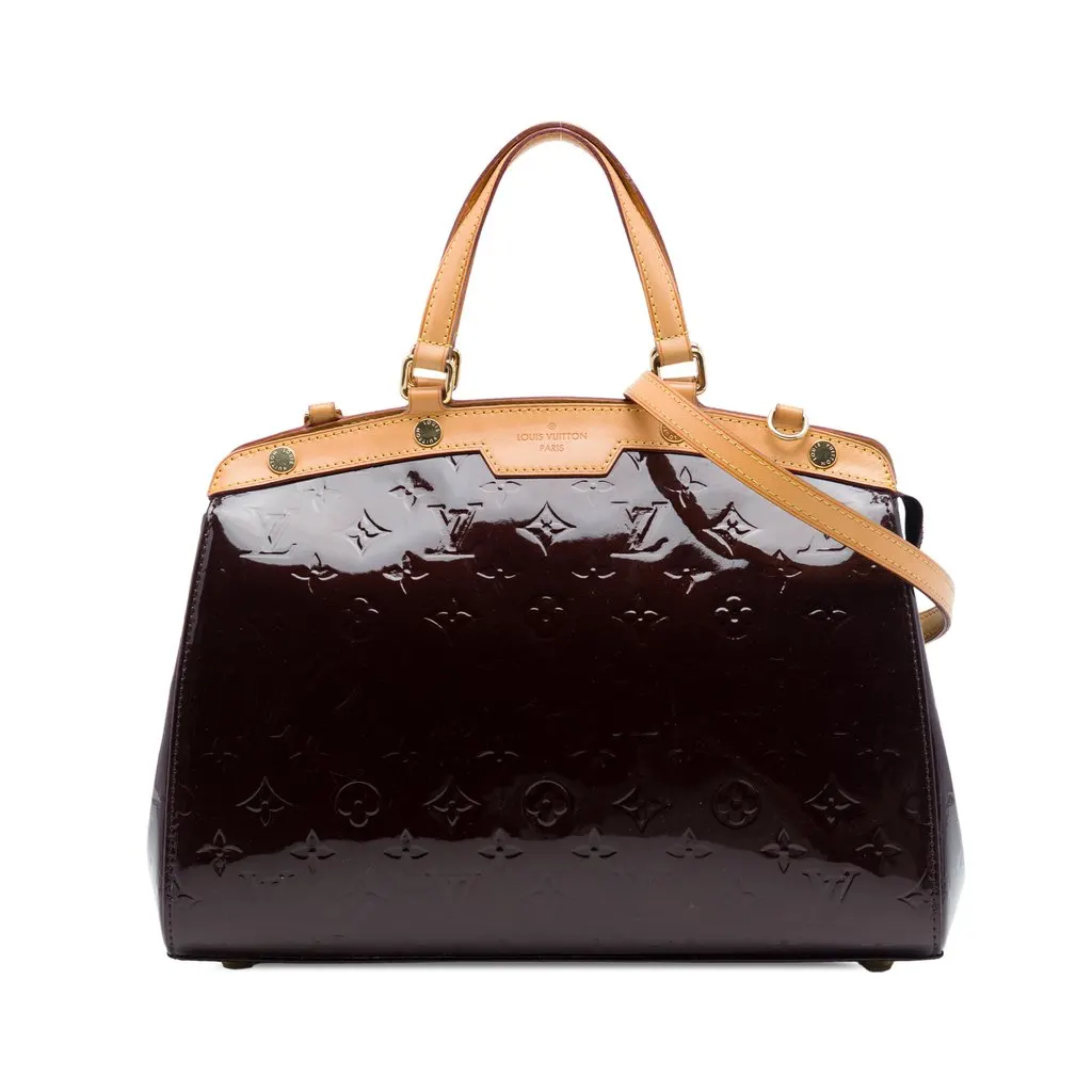 Louis Vuitton Monogram Vernis Brea MM Purple Leather Very good - Front View