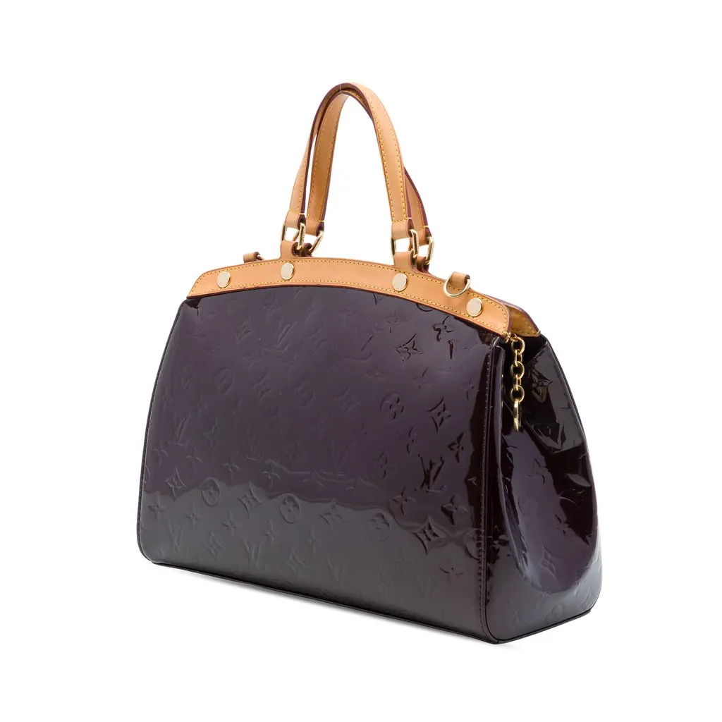 Louis Vuitton Monogram Vernis Brea MM Purple Leather Very good - Back View