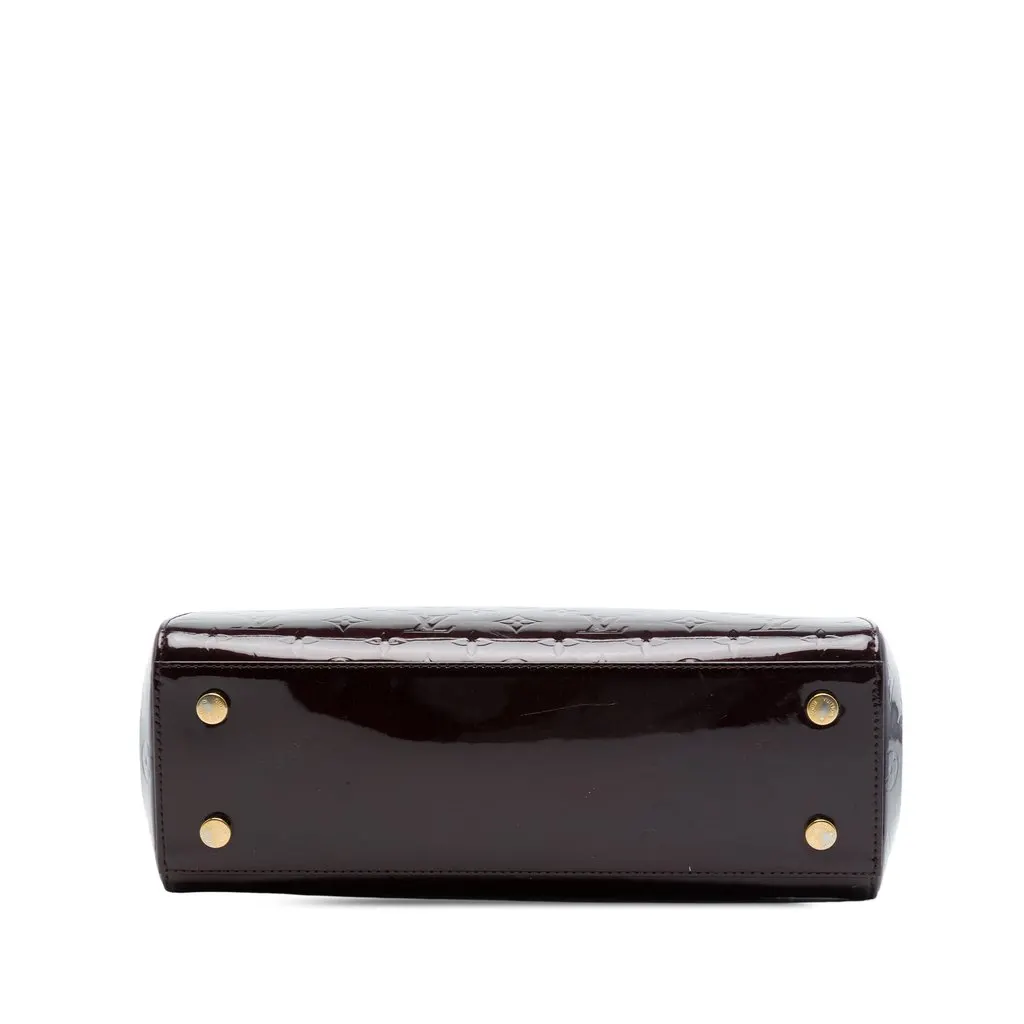 Louis Vuitton Monogram Vernis Brea MM Purple Leather Very good - Inside View